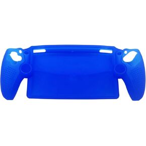Protective Case for Sony PlayStation Portal, Silicone Sleeve Soft Skin Cover Case Dust-Proof Anti-Drop Protector for PS Portal Game Console (Blue)