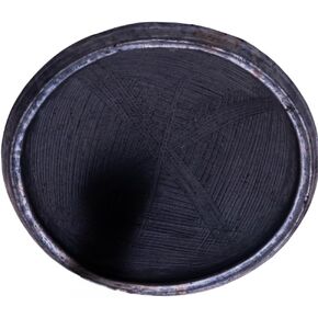 Handmade Asanka - 11 Inch Large African Clay Serving Bowl, Traditional Ghanaian Earthenware for Chop Bar & Home Cooking (ONLY ASANKA)