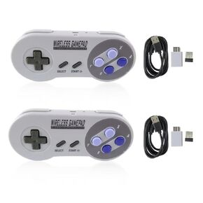 NGHTMRE 2X Wireless Controller for SNES Classic Edition （Mini）/NES Classic Edition ، Gamepad with USB Wireless Treever