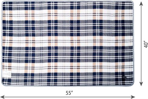 بطانية تدفئة السيارة من الصوف من Elantrip، 12 فولت، قطع 70 درجة، للشاحنات والسيارات وسيارات الدفع الرباعي، بطانية سفر قابلة للغسل في الغسالة، رائعة للتخييم، مع التحكم في درجة الحرارة، 40 × 55 بوصة (رمادي) in Kuwait