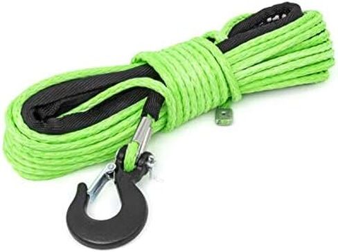 Rough Country 1/4" UTV/ATV Orange Synthetic Winch Rope | 50 FT - RS143 in Kuwait