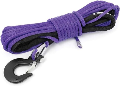 Rough Country 1/4" UTV/ATV Orange Synthetic Winch Rope | 50 FT - RS143 in Kuwait