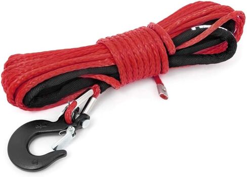 Rough Country 1/4" UTV/ATV Orange Synthetic Winch Rope | 50 FT - RS143 in Kuwait