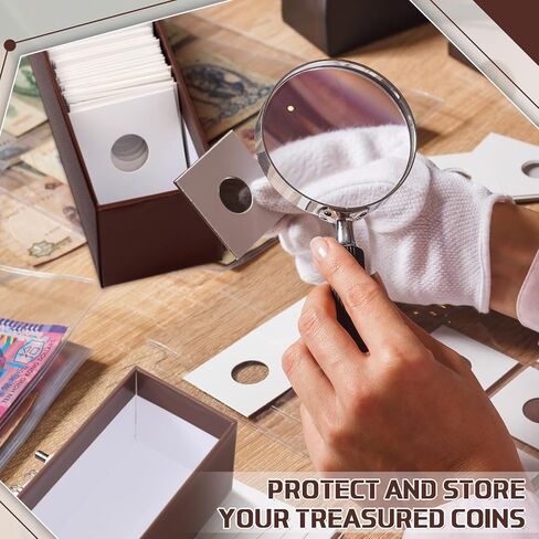 Teling 16 Pieces Coin Storage Box 2 x 2 Inch Coin Storage Box Coin Holder Coin Collectors Supplies Coin Box Coin Protector Case Coin Collection Box for Coins in Flip Holders in Saudi Arabia