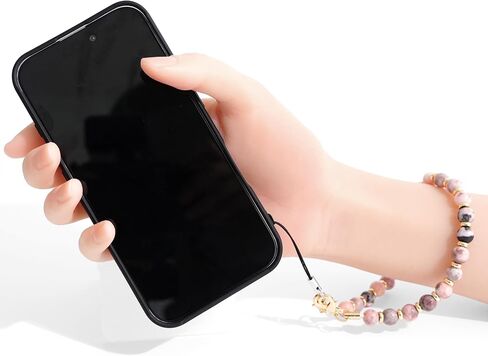 DALSTONE Authentic Gemstone Beaded Phone Wrist Strap, Detachable Phone Bracelet Strap with Tether Tab in Saudi Arabia