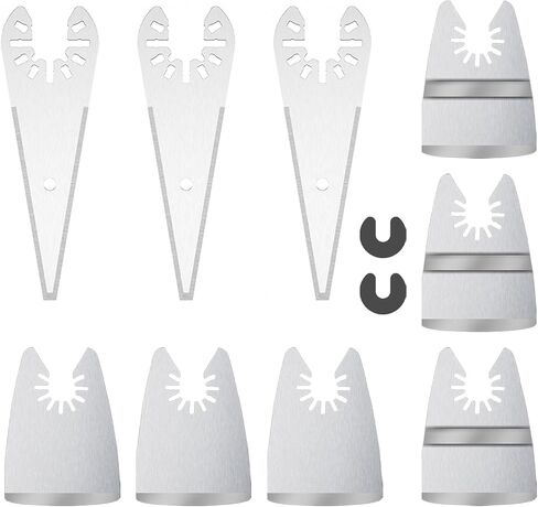 5pcs Tapered Sealant Cutting Blade, Oscillating Tool Caulk Removal Blade to Remove Paint Caulk Adhesive Sealant in Saudi Arabia