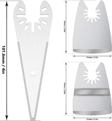 5pcs Tapered Sealant Cutting Blade, Oscillating Tool Caulk Removal Blade to Remove Paint Caulk Adhesive Sealant in Saudi Arabia