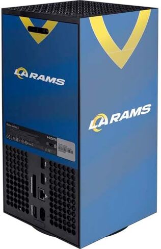 Skinit Decal Gaming Skin Compatible with Xbox Series X Console - Officially Licensed NFL Los Angeles Rams Team Jersey Design in Kuwait