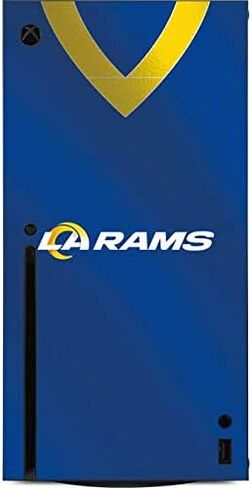 Skinit Decal Gaming Skin Compatible with Xbox Series X Console - Officially Licensed NFL Los Angeles Rams Team Jersey Design in Kuwait