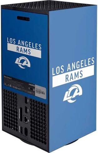Skinit Decal Gaming Skin Compatible with Xbox Series X Console - Officially Licensed NFL Los Angeles Rams Team Jersey Design in Kuwait