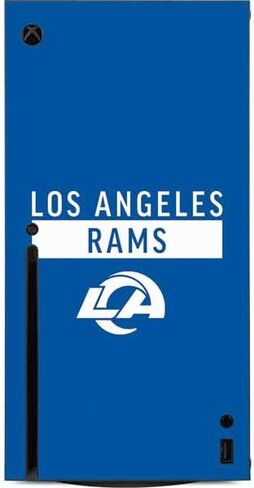 Skinit Decal Gaming Skin Compatible with Xbox Series X Console - Officially Licensed NFL Los Angeles Rams Team Jersey Design in Kuwait