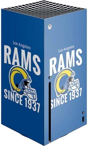 Skinit Decal Gaming Skin Compatible with Xbox Series X Console - Officially Licensed NFL Los Angeles Rams Team Jersey Design in Kuwait