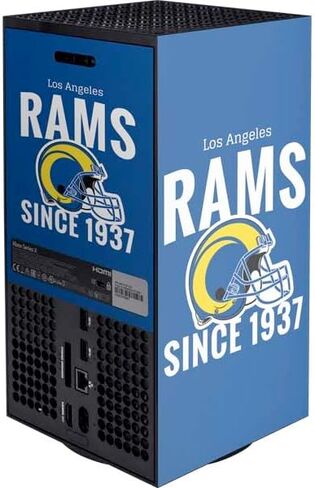 Skinit Decal Gaming Skin Compatible with Xbox Series X Console - Officially Licensed NFL Los Angeles Rams Team Jersey Design in Kuwait