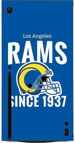 Skinit Decal Gaming Skin Compatible with Xbox Series X Console - Officially Licensed NFL Los Angeles Rams Team Jersey Design in Kuwait
