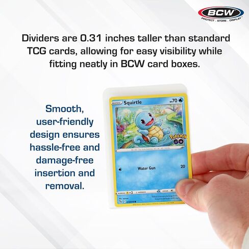 (5) BCW Brand Trading Card Divider Cards - 10-Pack - TCD - 50 Cards Total in Saudi Arabia