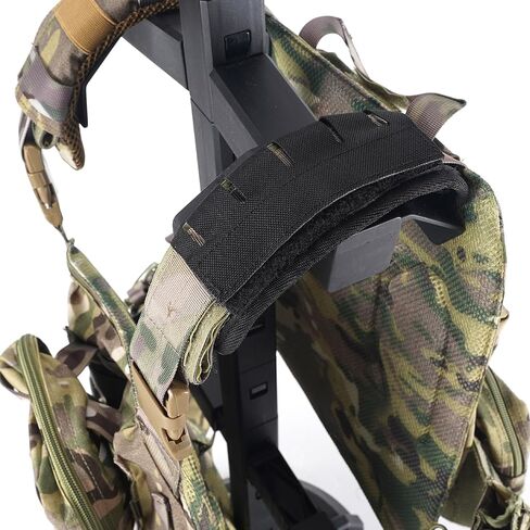 2-in-1 حاملة صفيحة مولي التكتيكية ومنصات الكتف على الظهر-قابلة للتعديل ، مبطنة ، نايلون 500D ، معدات خارجية متينة للرجال والنساء in Kuwait