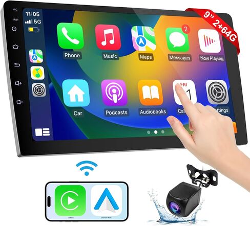 شاشة Carplay المحمولة للسيارة ، 9 بوصة اللاسلكية Carplay & Android Auto ، كاميرا احتياطية ، ستيريو Din Din ، التنقل في GPS ، Zlink ، مستقبلات الصوت ، مشغل الموسيقى (9 بوصات) in Saudi Arabia