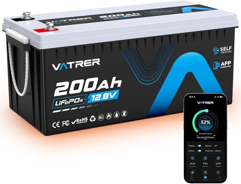 12.8V 100AH Group 31 Bluetooth LiFePO4 Lithium Battery with Self-Heating, Built-in 100A BMS, High/Low Temp Cutoff, Supports Low Temp Charging(-4°F), 5000+ Cycles, Perfect for RV/Camping,Off-Grid,Solar in Saudi Arabia