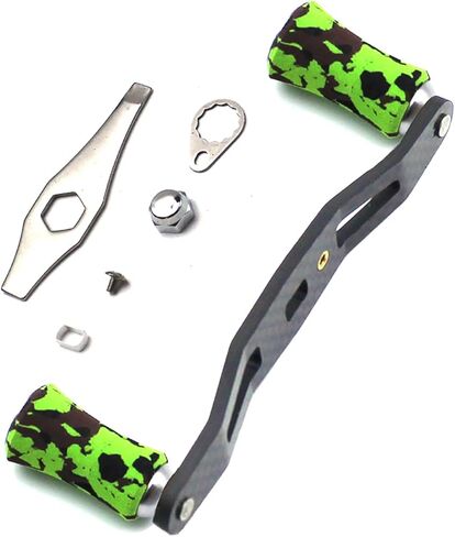 Mr. Z 95mm Carbon Fiber Baitcasting Reel Handle Left or Right Side Installation DIY Replacement Accessory in Saudi Arabia