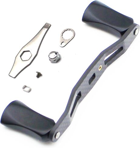Mr. Z 95mm Carbon Fiber Baitcasting Reel Handle Left or Right Side Installation DIY Replacement Accessory in Saudi Arabia