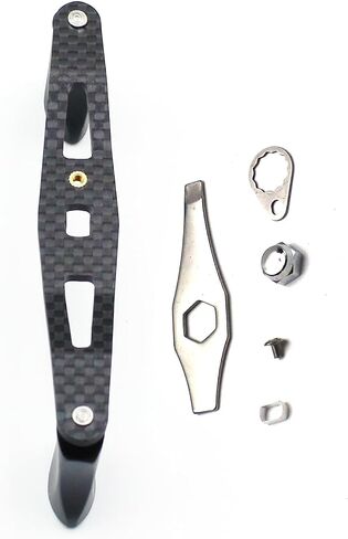 Mr. Z 95mm Carbon Fiber Baitcasting Reel Handle Left or Right Side Installation DIY Replacement Accessory in Saudi Arabia