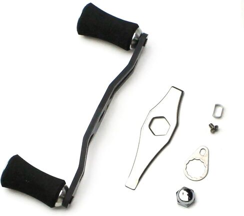 Mr. Z 100mm Carbon Fiber Baitcasting Reel Handle Grip Low-Profile with Fitting Replacement Parts in Kuwait