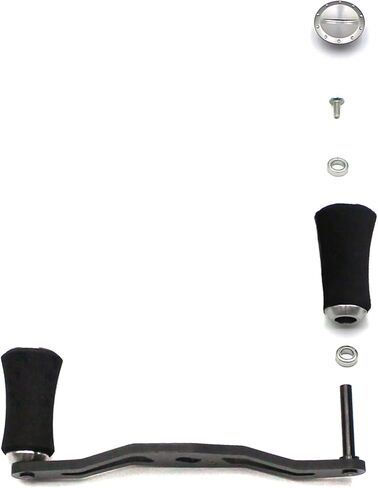 Mr. Z 100mm Carbon Fiber Baitcasting Reel Handle Grip Low-Profile with Fitting Replacement Parts in Kuwait