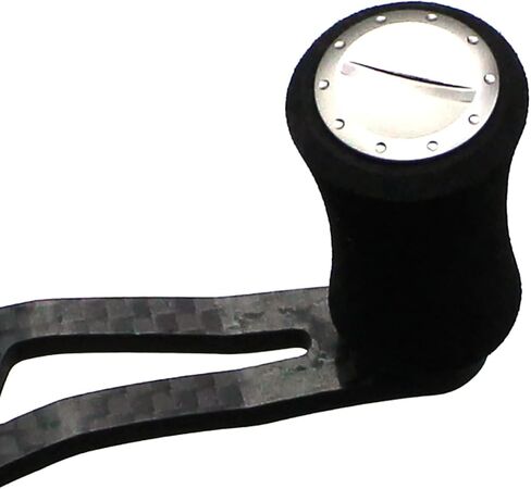 Mr. Z 100mm Carbon Fiber Baitcasting Reel Handle Grip Low-Profile with Fitting Replacement Parts in Kuwait