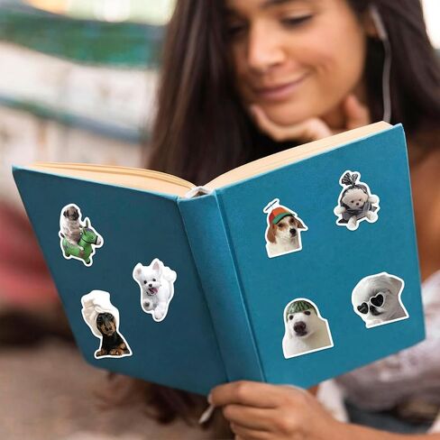 Cat Meme Stickers, Funny Cat Stickers for Kids Journaling Adults Kawaii,Cute Waterproof Vinyl Sticker for Water Bottles Laptops 50Pcs in Kuwait