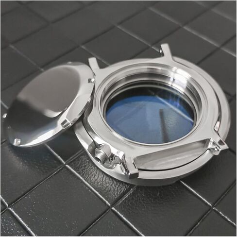 Stainless Steel Watchcase Tuna Can 47mm For NH35 NH36 4R35/36 7S26 Movement Mineral Crystal Ratchet 120 Clicks 10ATM Watch Parts watch case in Kuwait