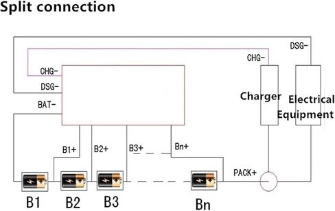 4S 5S 6S 7S 8S 9S 10S 15A LTO 2.4V Lithium Titanate Multi-String Lithium Battery Protection Board Balanced(7S) in Kuwait