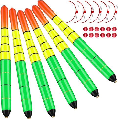 6 PCS صيد الأسماك تطفو عمود سمك السلور مرجح العوام in Saudi Arabia
