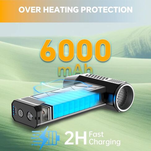 Duster Air Electric ، 210000 دورة في الدقيقة ، منفاخ هواء مستودع قوي ، 4 -gear قابل للتعديل للوحة مفاتيح التنظيف العميقة ، الكمبيوتر الشخصي ، السيارة ، المنزل والخارجية - يحل محل علب الهواء المضغوطة in Kuwait