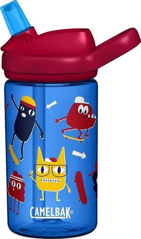 زجاجة مياه Eddy+ Kids خالية من مادة BPA مع قش، 14oz، Space Dinos in Saudi Arabia