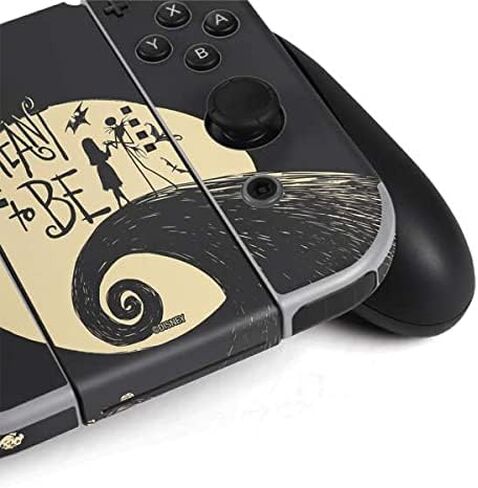 Skinit Decal Gaming Skin Compatible with Nintendo Switch OLED (2021) - Officially Licensed Disney The Nightmare Before Christmas Jack and Sally Meant to Be Design in Kuwait