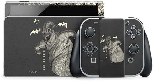 Skinit Decal Gaming Skin Compatible with Nintendo Switch OLED (2021) - Officially Licensed Disney The Nightmare Before Christmas Jack and Sally Meant to Be Design in Kuwait
