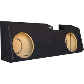 SoundBox Silverado/Sierra Double Cab/Crew Cab 2019-UP Double 12" Downfire Subwoofer Enclosure