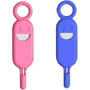 2 Pcs SIM Card Holder with Tray Eject Pin Removal Tool Needle Opener Ejector for Smartphone (Blue and Red)