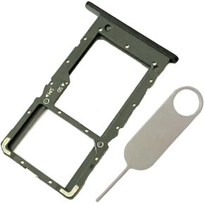 Micro SD SIM Card Tray Slot Holder Parts Replacement for Nokia G400 TA-1530 TA-1448 TA-1476 N1530DL with Eject Pin (Black)