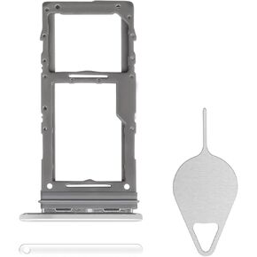 Sim Card Tray Replacement for Samsung Galaxy Note 10 Plus 5G (Single SIM Version) - Note 10+ Aura White Card Tray Slot Holder with Needle Ejector for SM-N975F SM-N975U N975U1 N976U N976U1