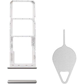for Samsung Galaxy A32 Sim Card Tray Replacement (Single SIM Version) Awesome White Card Tray Slot Holder Bracket Adapter with Needle Ejector for A32 SM-A325F