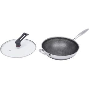 12 inch Wok Pan Stir-fry Pans Nonstick Stir-fry pans Nonstick with Lid