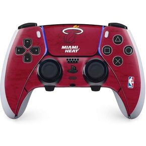 Skinit Decal Gaming Skin Compatible with PS5 DualSense Edge Pro Controller - Officially Licensed NBA Miami Heat Large Logo Design