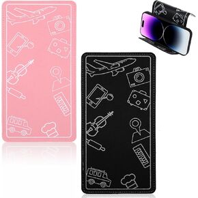 2Pcs Airplane Phone Holder, Flexible Phone Holder Travel Essentials for martphone, Tablet Travel PhoneHolder