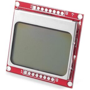 Cnwaga3 Disply LCD Red Screen Module White Backlight Adapter PCB For 5110 Nokia 84 * 48