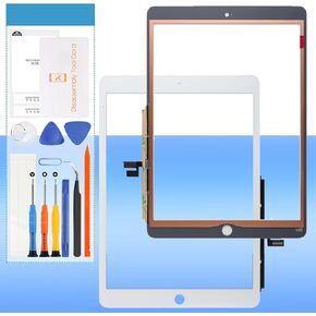 Yondista for iPad 9 9th Generation Touch Screen استبدال iPad 10.2 2021 A2603 ، A2604 Front Glass Touch Panel مع أدوات (أبيض ، لا تشمل شاشة LCD)