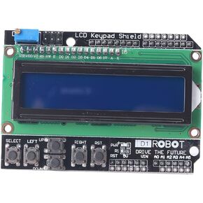 Cnaloo12 8cmx5.9cm 1602 Blue Screen LCD Board Keypad Backlight Expansion Module Shield For Duemilanove Robot 1pc