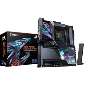 GIGABYTE Z890 AORUS Master AI TOP Intel Core Ultra (Series 2) LGA 1851 Motherboard, E-ATX, DDR5, 4X M.2, PCIe 5.0, Thunderbolt 4, WIFI7, 10GbE LAN, EZ-Latch