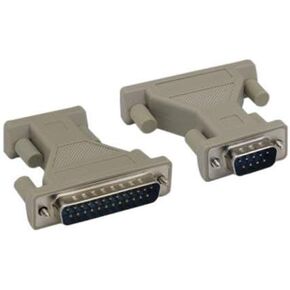 Kentek DB9 DB25 ذكر إلى MALE M/M Serial at Modem Adapter Changer Coupler RS-232 طابعة محيطية مقولبة