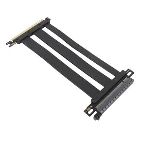 GPU Riser Cable, PCIE 4.0 X16 Riser Cable 180 Degree Protector for Servers (20cm)